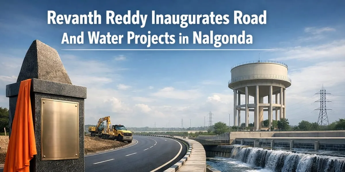 Revanth Reddy Inaugurates Road And Water Projects In Nalgonda