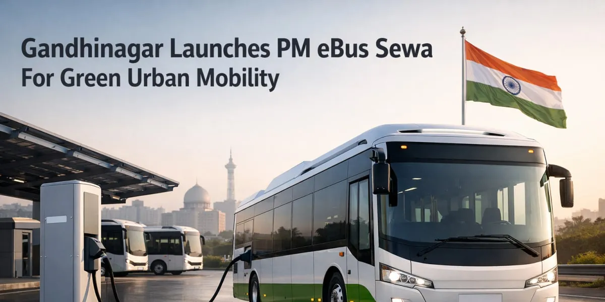 Gandhinagar Launches PM eBus Sewa For Green Urban Mobility