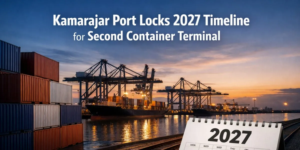 Kamarajar Port Locks 2027 Timeline For Second Container Terminal