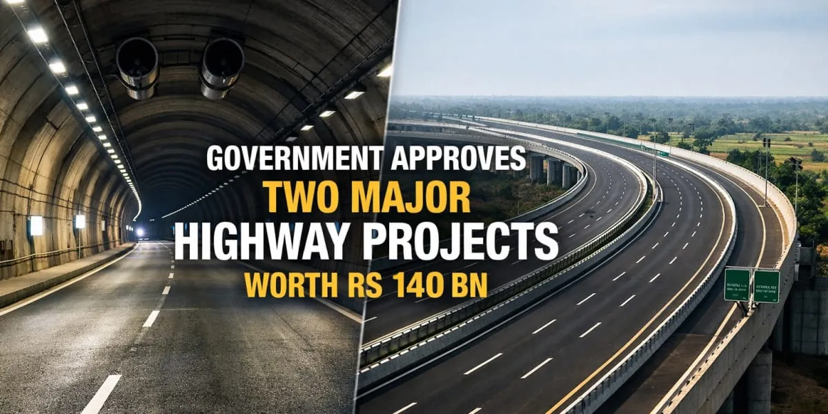 Government Approves Two Major Highway Projects Worth Rs 140 bn
