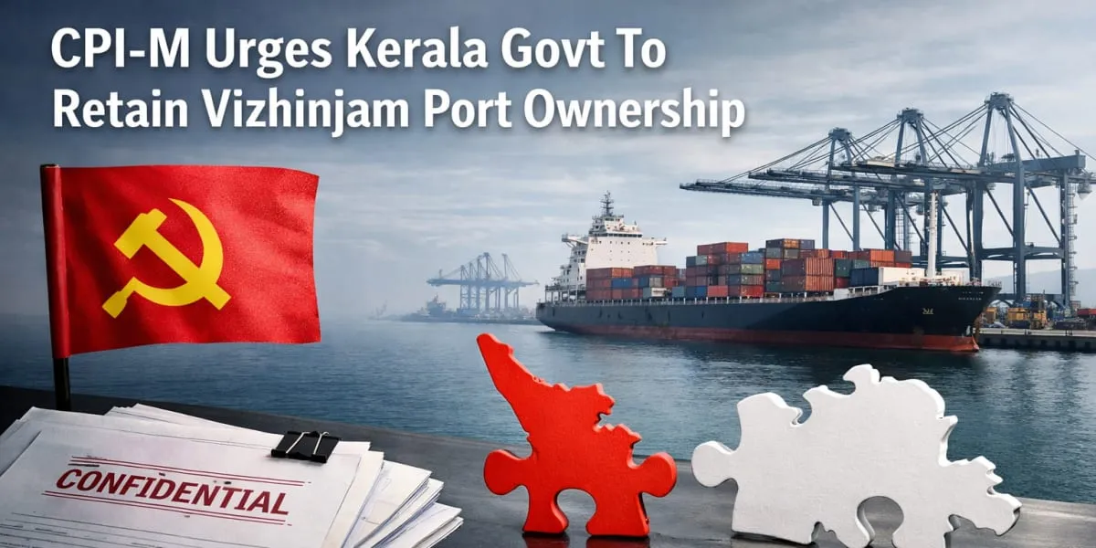 CPI-M Urges Kerala Government To Retain Vizhinjam Port Ownership