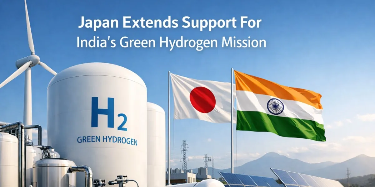 Japan Extends Support For India's Green Hydrogen Mission