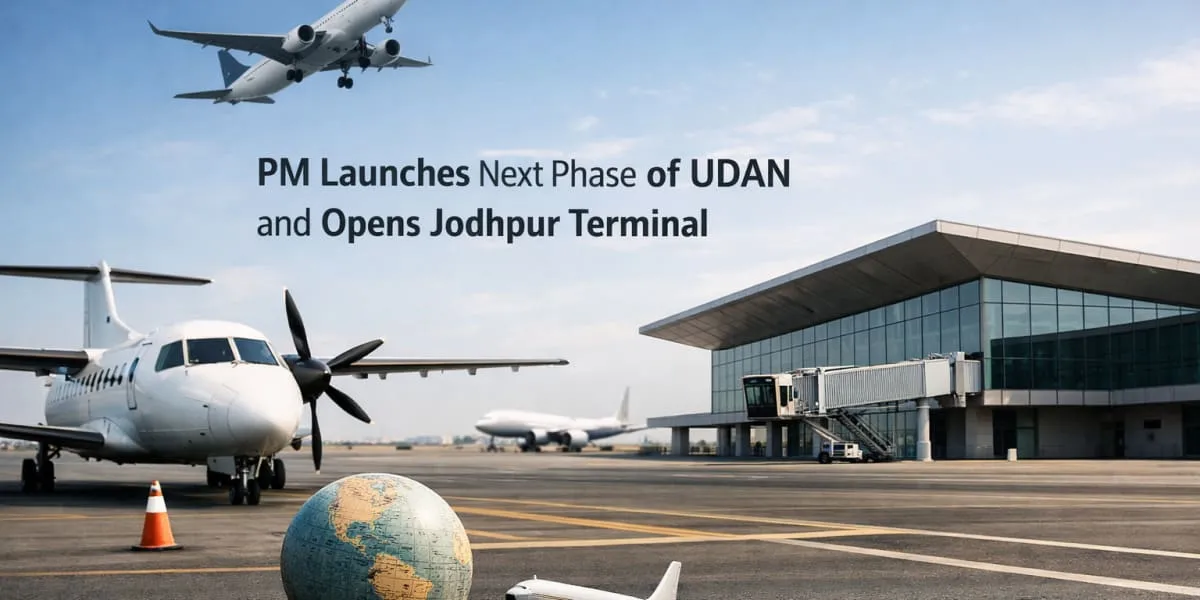 PM Launches Next Phase Of UDAN And Opens Jodhpur Terminal