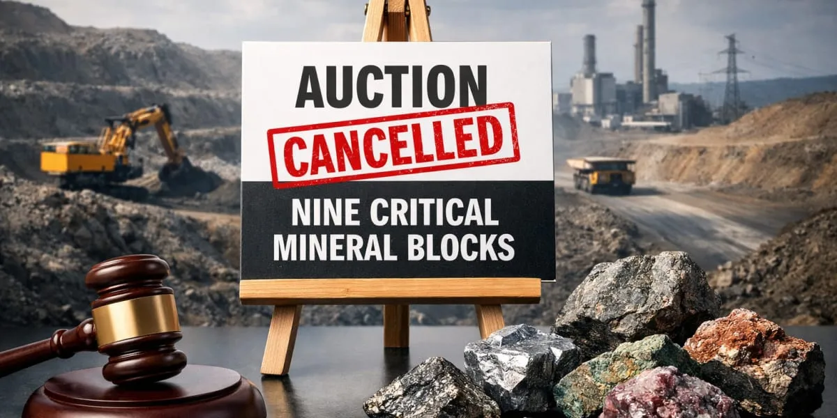 Government Cancels Nine Critical Mineral Block Auctions