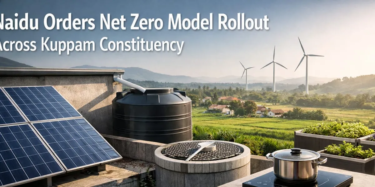 Naidu Orders Net Zero Model Rollout Across Kuppam Constituency