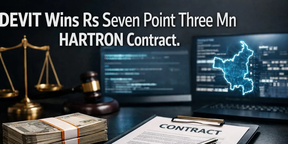 DEVIT Wins Rs Seven Point Three mn HARTRON Contract
