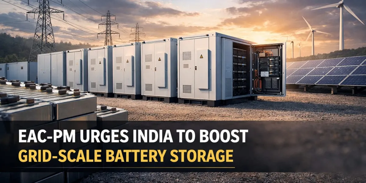 EAC-PM Urges India to Boost Grid-Scale Battery Storage