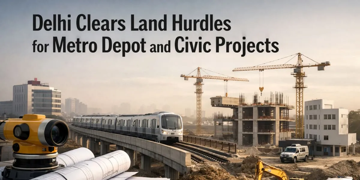 Delhi Clears Land Hurdles for Metro Depot and Civic Projects