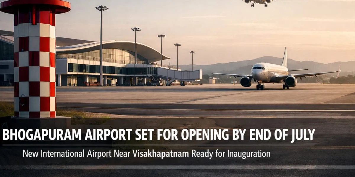Bhogapuram Airport Set For Opening By End Of July