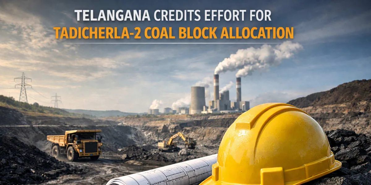 Telangana Credits Effort For Tadicherla-2 Coal Block Allocation