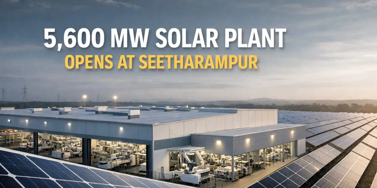 Premier Energies Opens 5,600 MW Solar Plant at Seetharampur