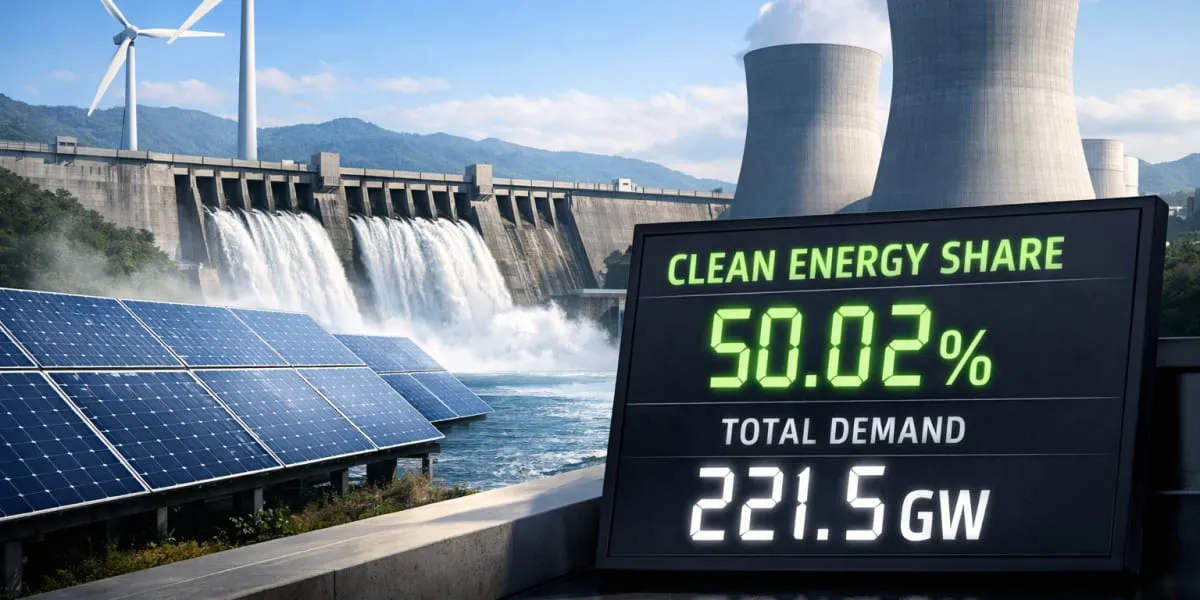 Clean Energy Meets Over Half Of India Peak Power Demand