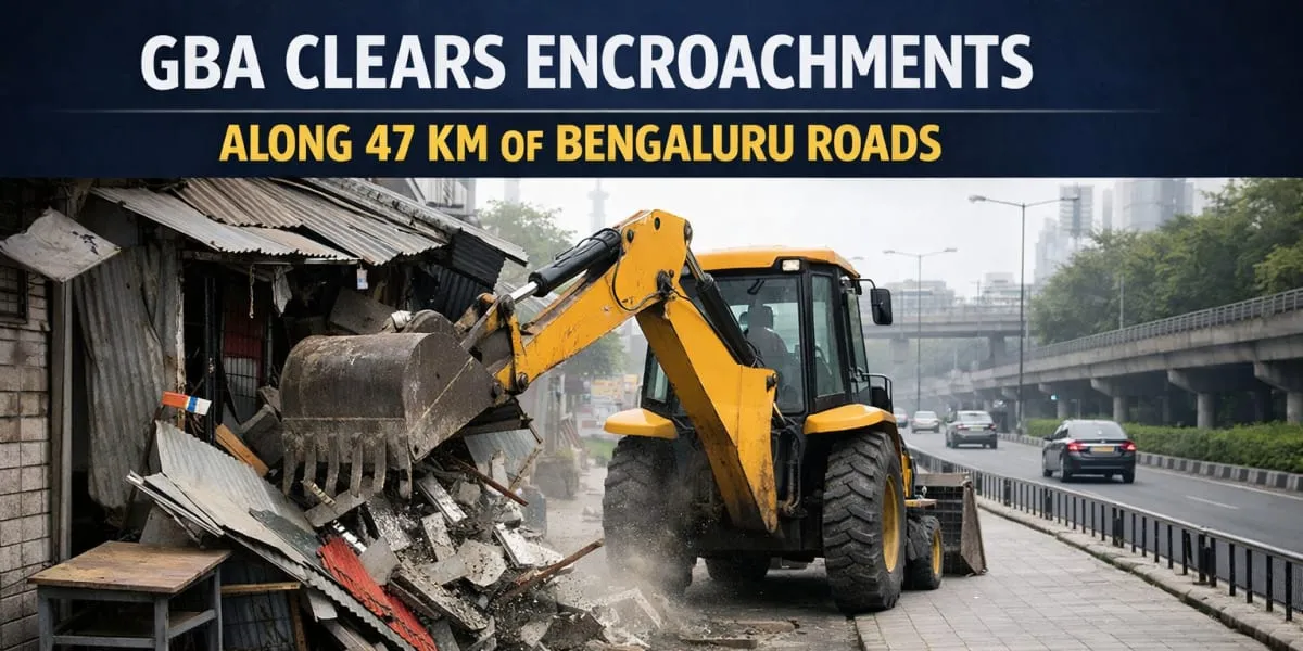 GBA Clears Encroachments Along 47 km of Bengaluru Roads