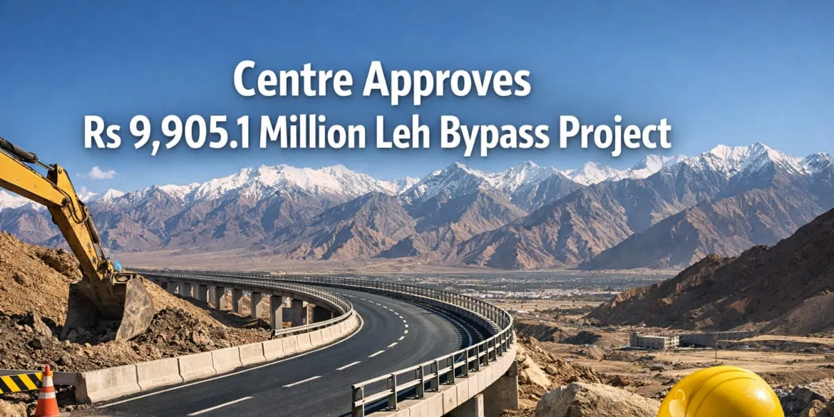 Centre Approves Rs 9,905.1 Million Leh Bypass Project