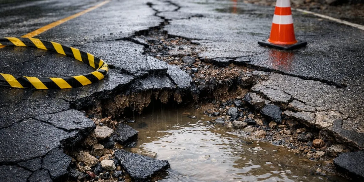 Freshly Laid Sambalpur Roads Fail Rain Test