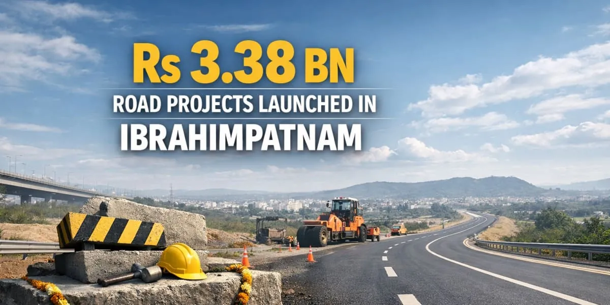 Rs 3.38 bn Road Projects Launched in Ibrahimpatnam