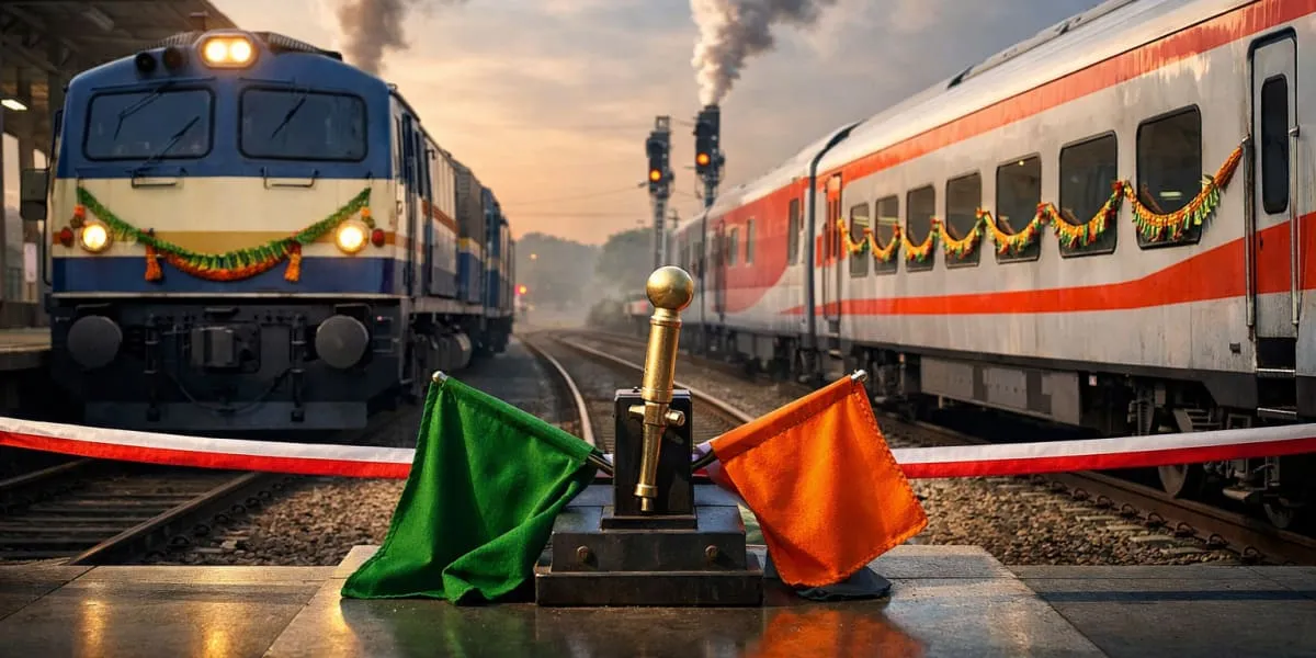 Puri Koraput Express And Berhampur Udhna Amrit Bharat Flagged Off