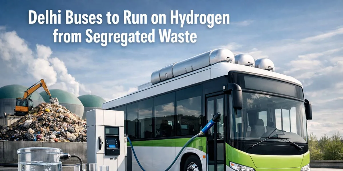Delhi Buses To Run On Hydrogen From Segregated Waste