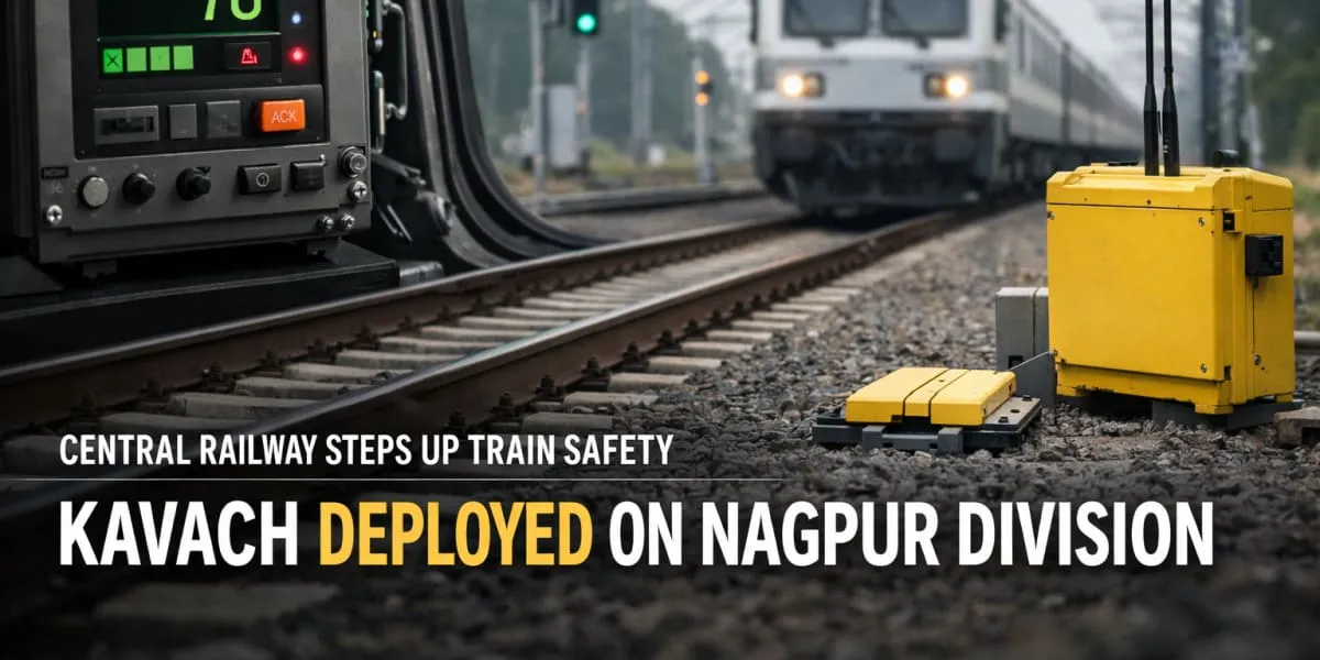 Central Railway Deploys Standard KAVACH On Nagpur Division Section