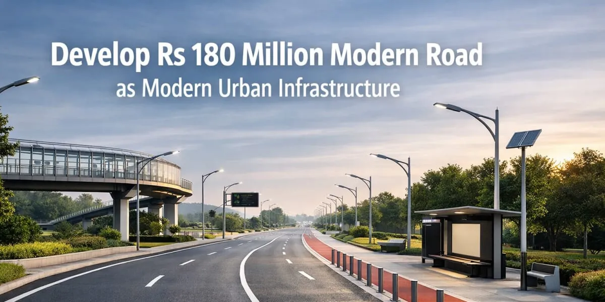 GDA to Develop Rs 180 Million Modern Road as Model for Urban Infrastructure
