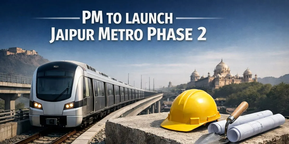 Prime Minister To Launch Jaipur Metro Phase Two