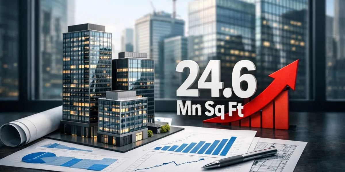 India Office Leasing Hits Record 24.6 mn Sq Ft in Q2