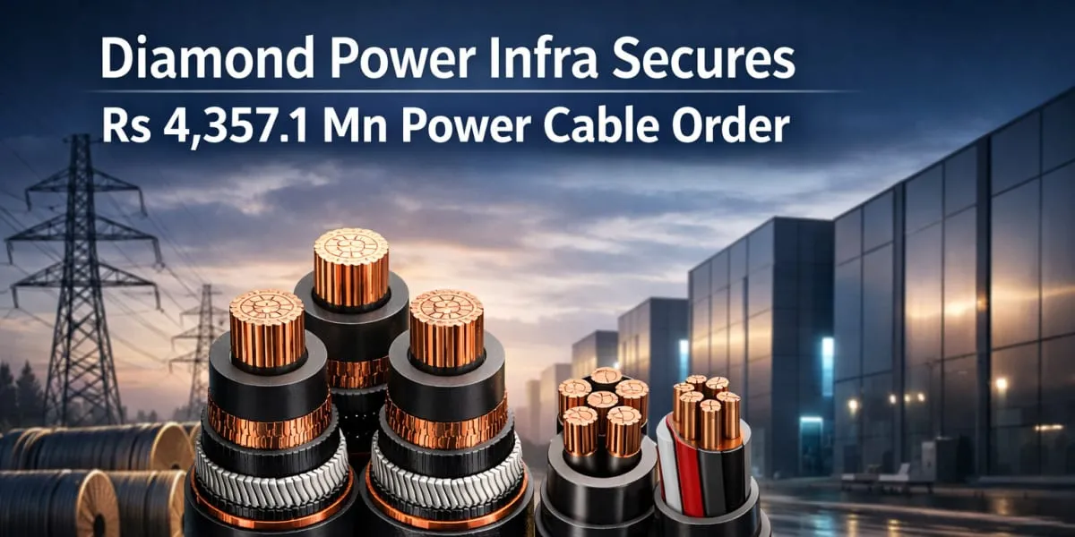 Diamond Power Infra Secures Rs 4,357.1 mn Power Cable Order