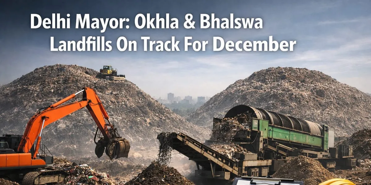 Delhi Mayor Says Okhla And Bhalswa Landfills On Track For December
