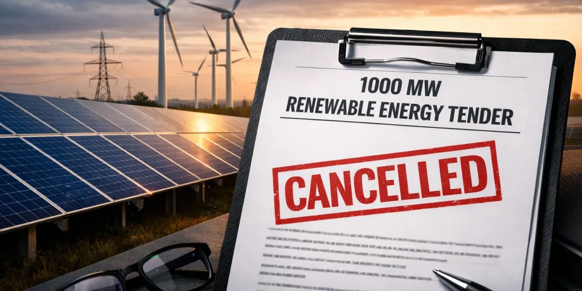 SECI Cancels 1,000 MW FDRE Tender to Supply Excess Renewable