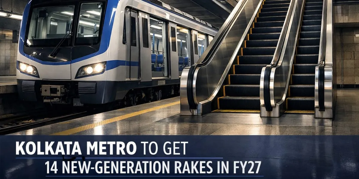 Kolkata Metro to Receive 14 New-Generation Rakes in FY27