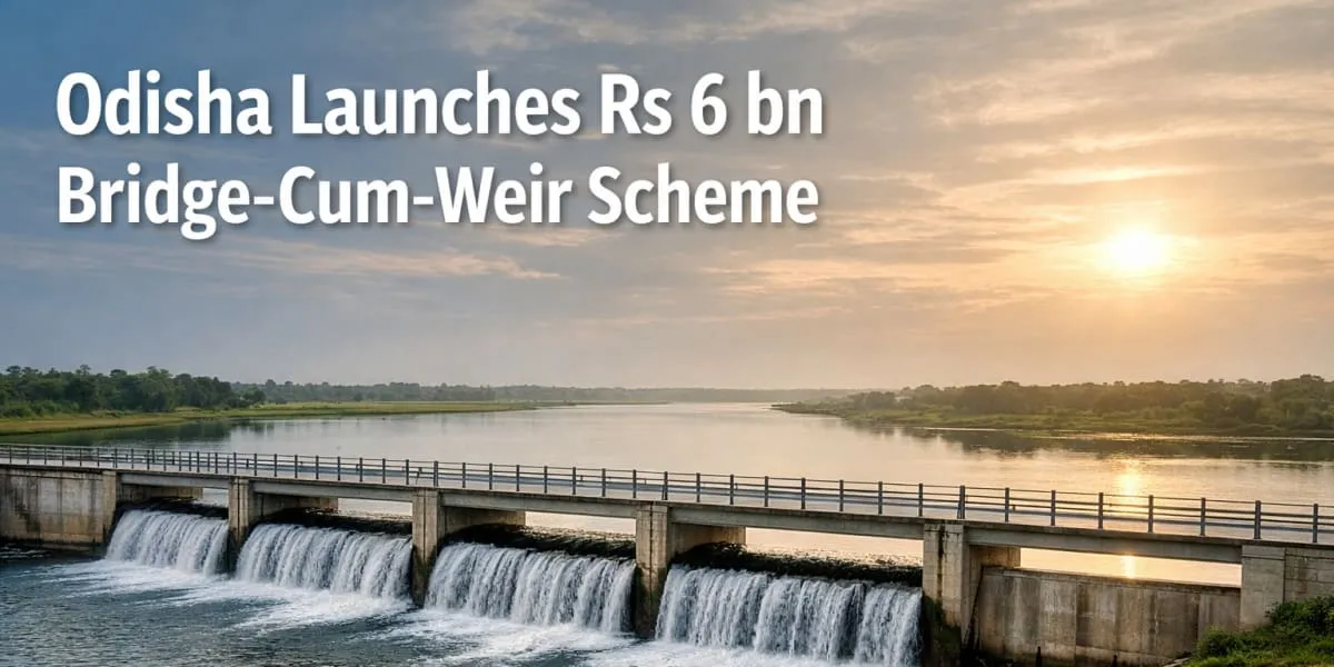 Odisha Launches Rs 6 bn Bridge-Cum-Weir Scheme