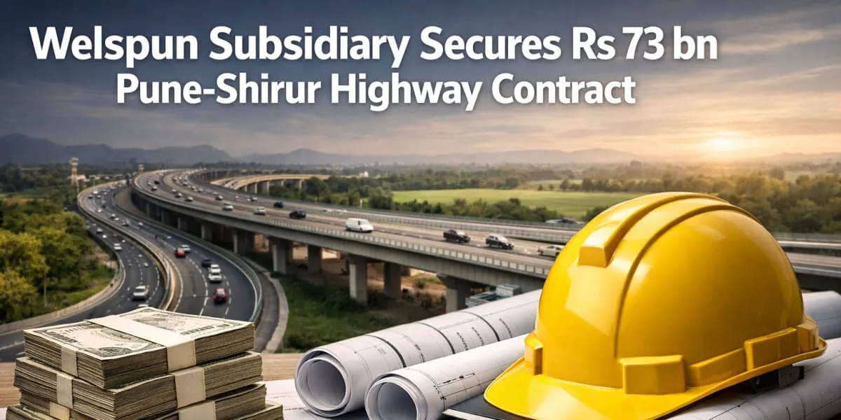 Welspun Subsidiary Secures Rs 73 bn Pune Shirur Highway Contract