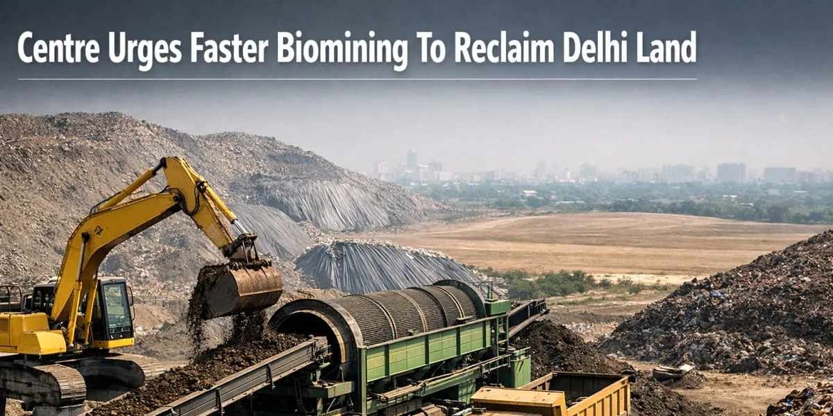 Centre Urges Faster Biomining To Reclaim Delhi Land