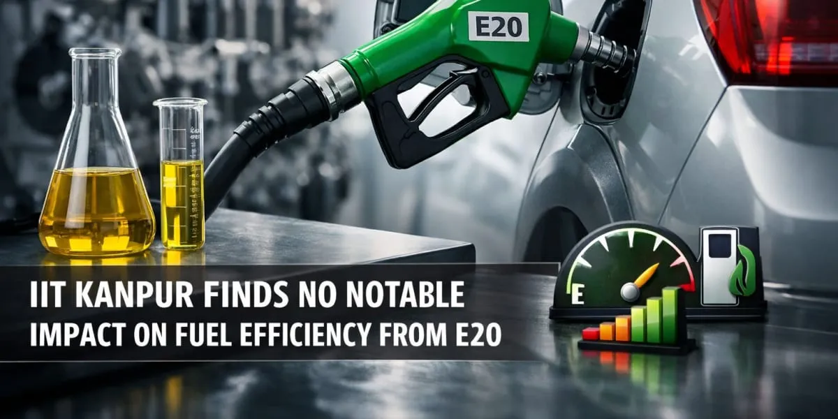 IIT Kanpur Finds No Notable Impact On Fuel Efficiency From E20
