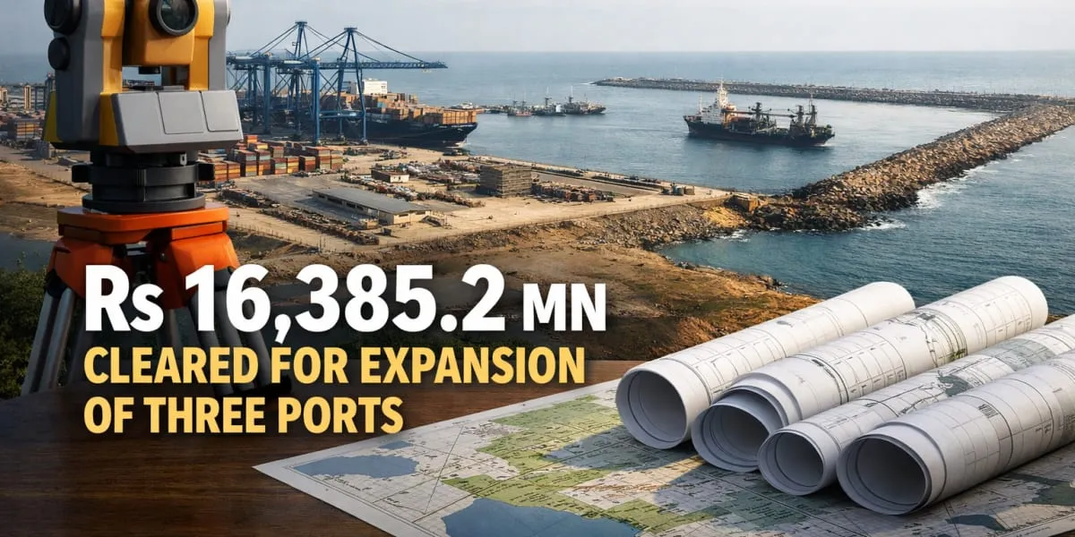 Rs 16,385.2 mn Cleared for Expansion of Three Ports