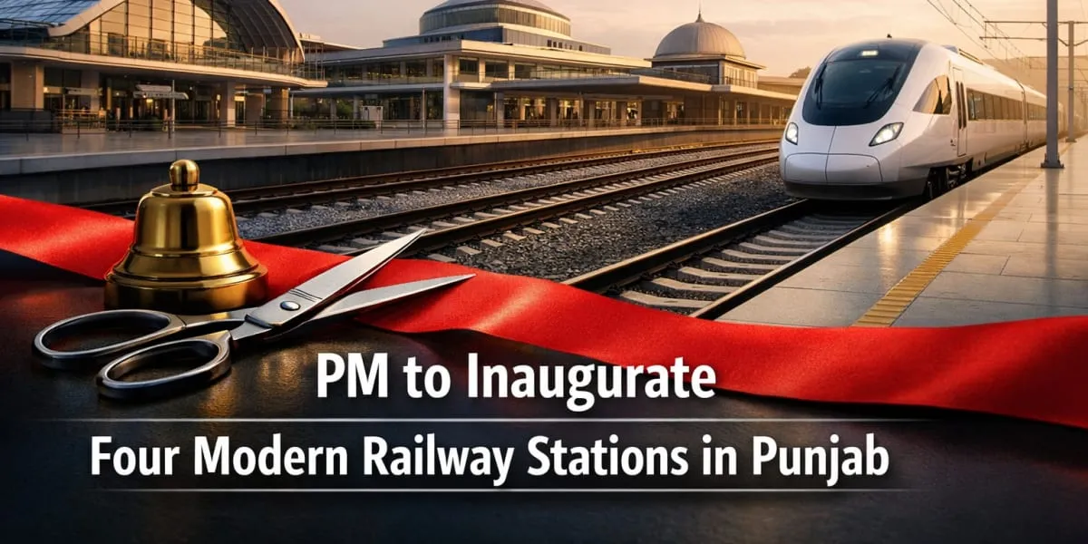 PM to Inaugurate Four Modern Railway Stations in Punjab