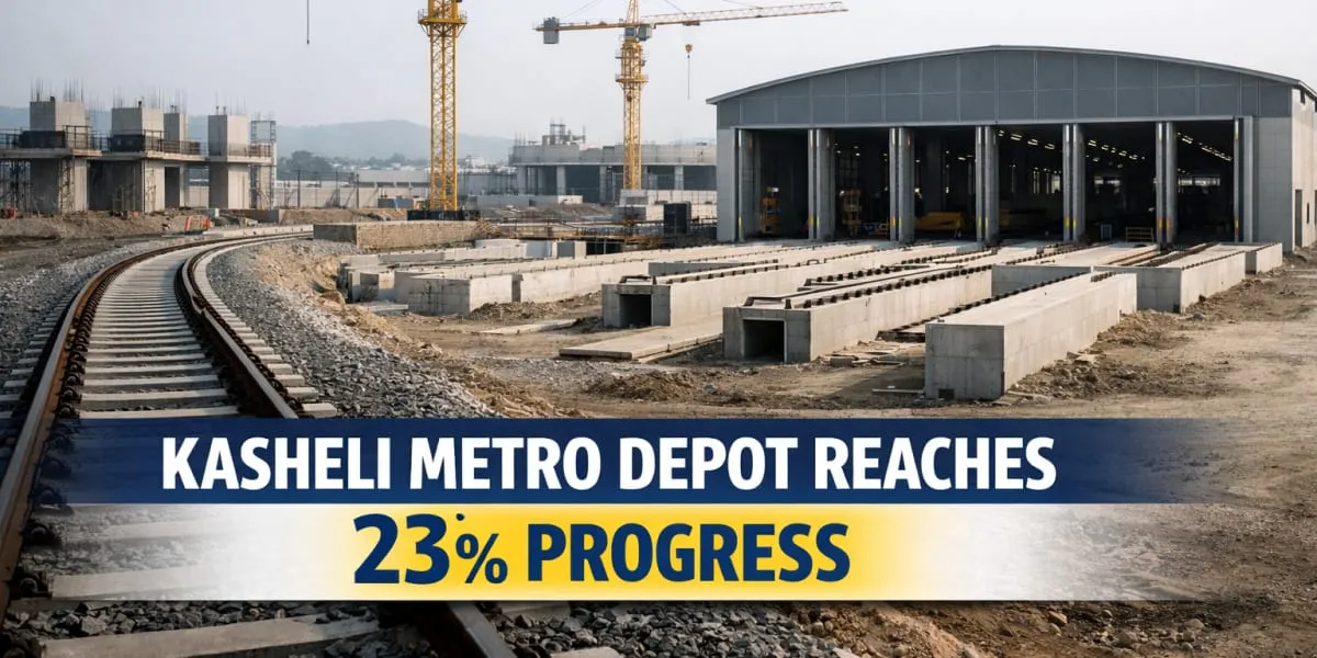 Kasheli Metro Depot Reaches 23 Per Cent Progress