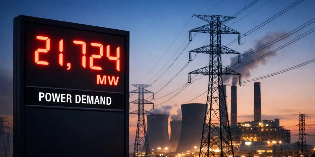 Tamil Nadu Power Demand Hits Record 21,724 Megawatt
