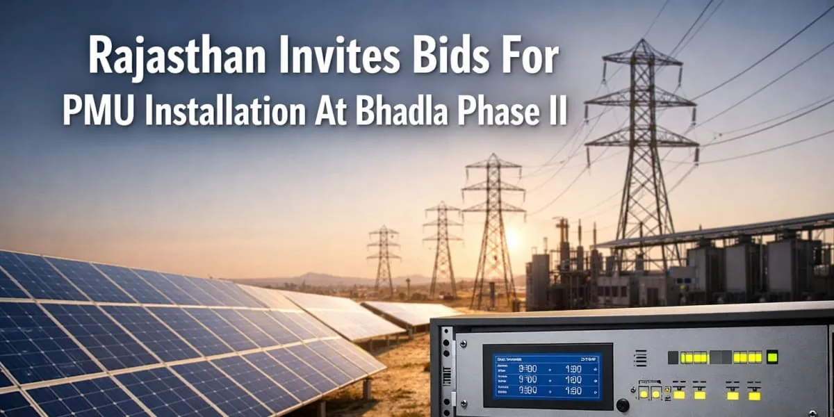 Rajasthan Invites Bids For PMU Installation At Bhadla Phase II