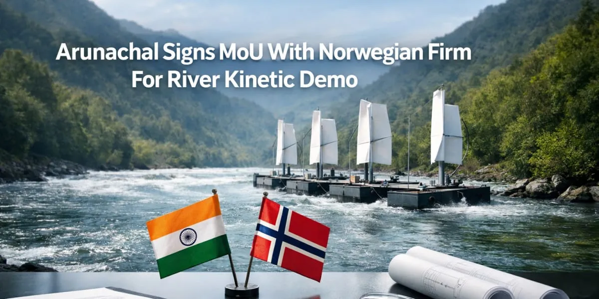 Arunachal Signs MoU With Norwegian Firm For River Kinetic Demo