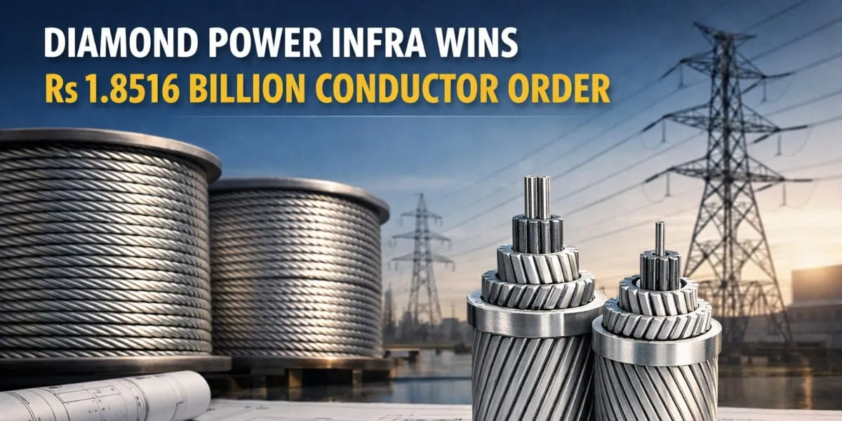 Diamond Power Infra Wins Rs 1.8516 Billion Conductor Order