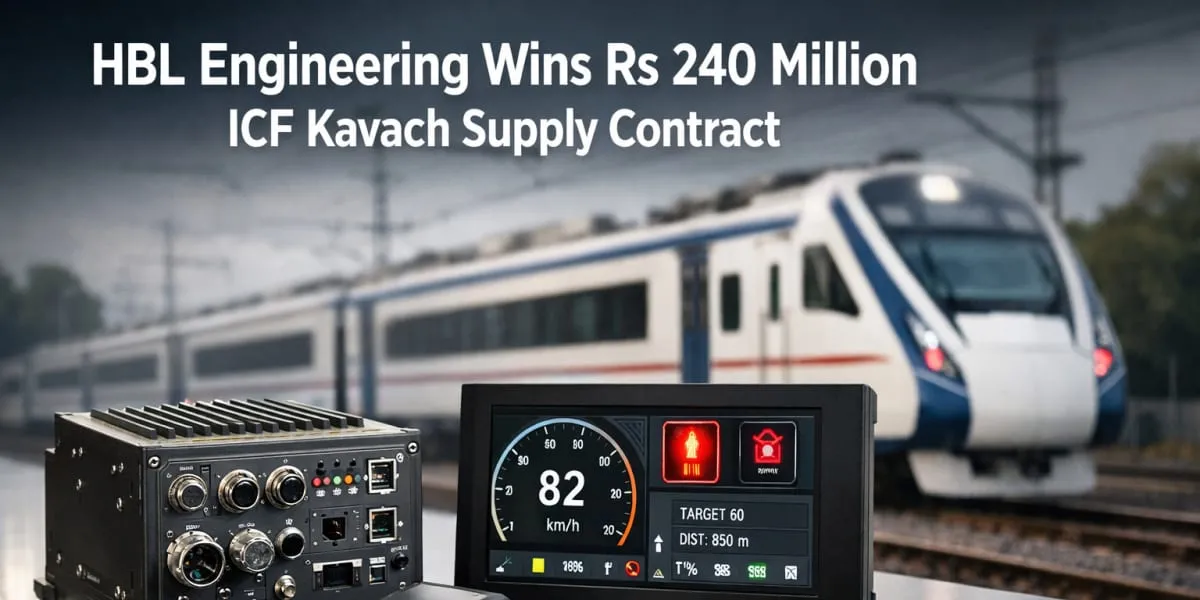 HBL Engineering Wins Rs 240 Million ICF Kavach Supply Contract