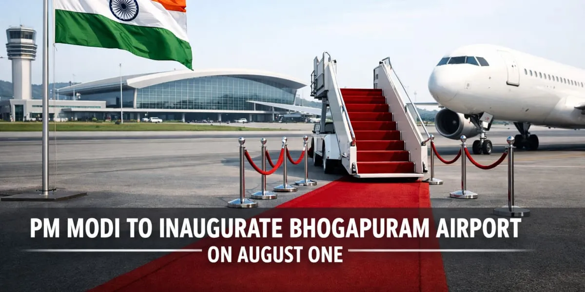 PM Modi To Inaugurate Bhogapuram Airport On August One