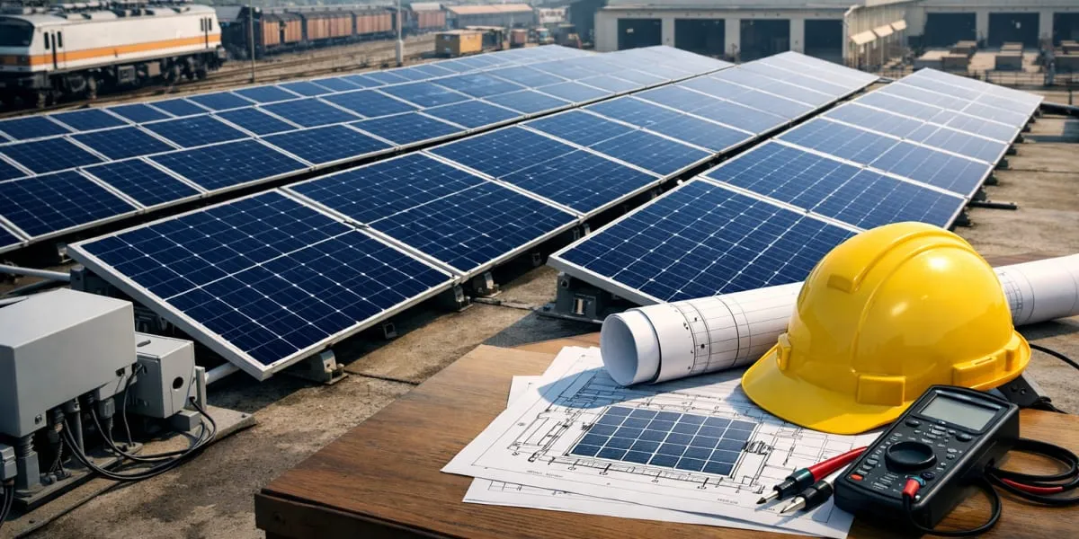 Indian Railways Invites Rs 40.21 mn Tender For One MW Rooftop Solar