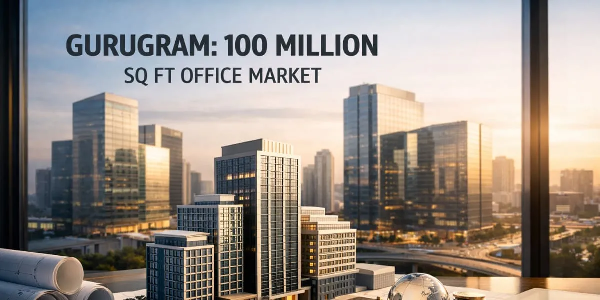 Gurugram Now 100 Million Square Foot Office Market