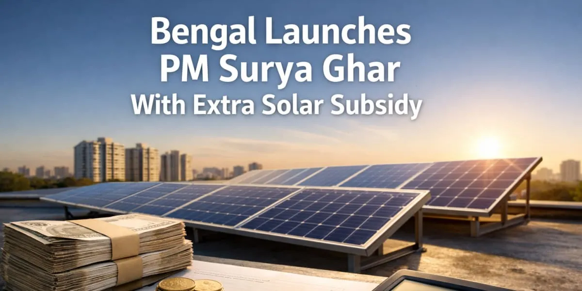 Bengal Launches PM Surya Ghar With Extra Solar Subsidy
