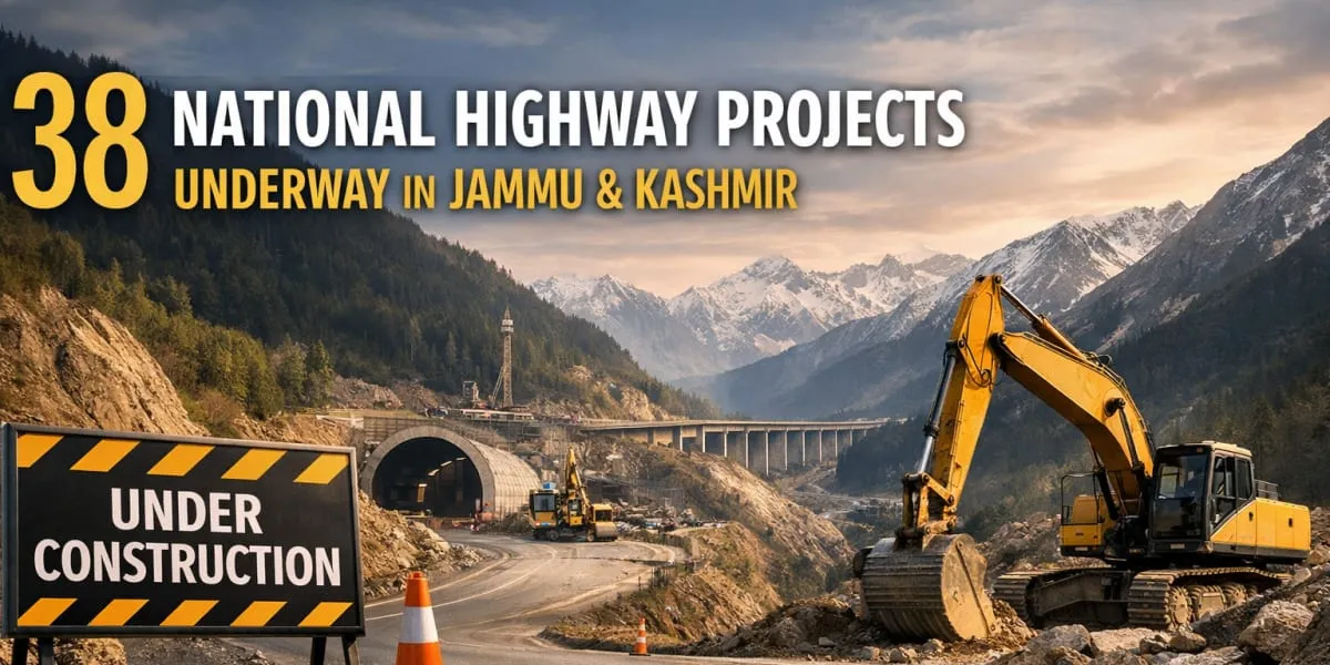 38 National Highway Projects Underway in Jammu and Kashmir