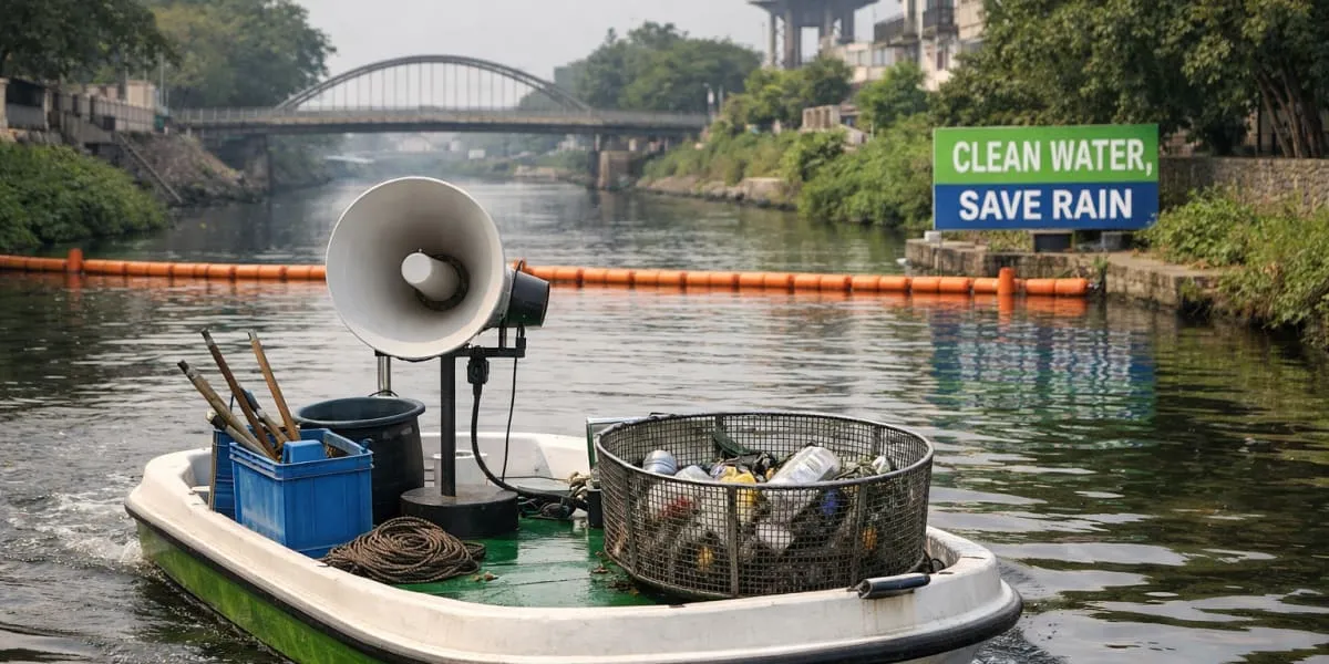 Vijayawada Launches Boat Campaign For Clean Canals