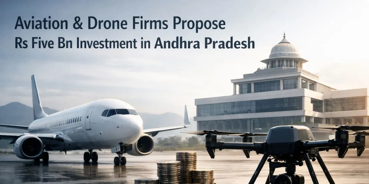 Aviation And Drone Firms Propose Rs Five bn Investment In Andhra Pradesh