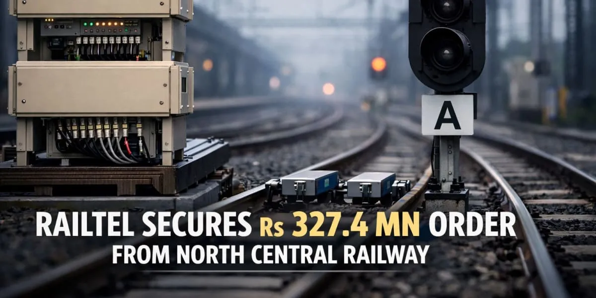 RailTel Secures Rs 327.4 Mn Order From North Central Railway